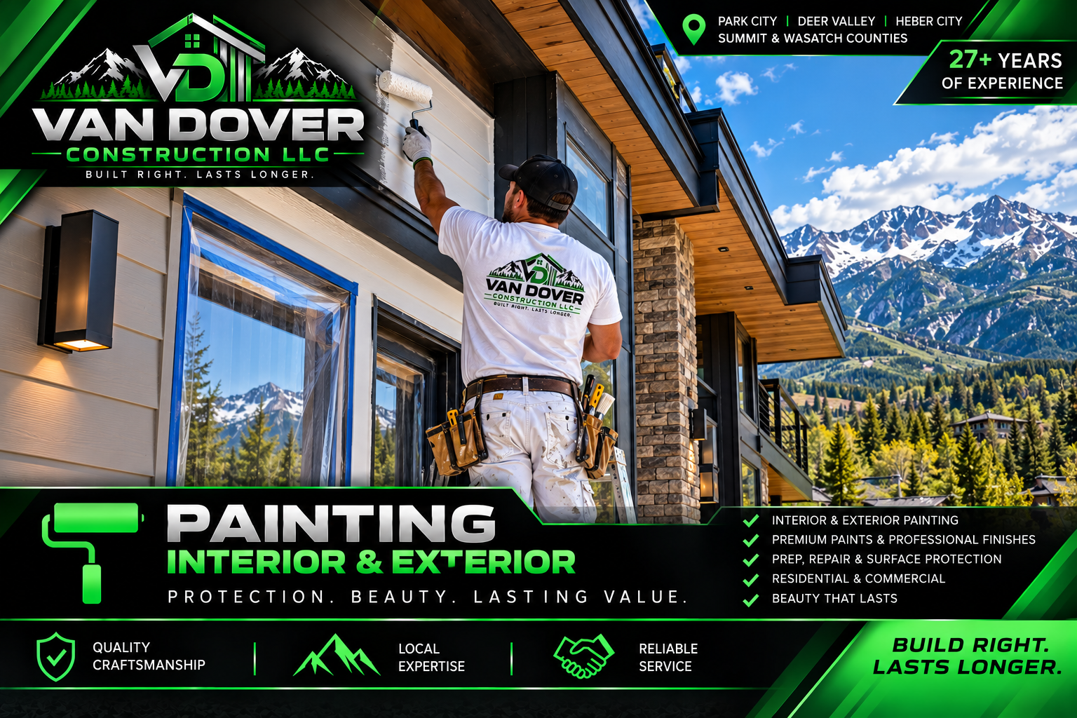 Interior and exterior painting