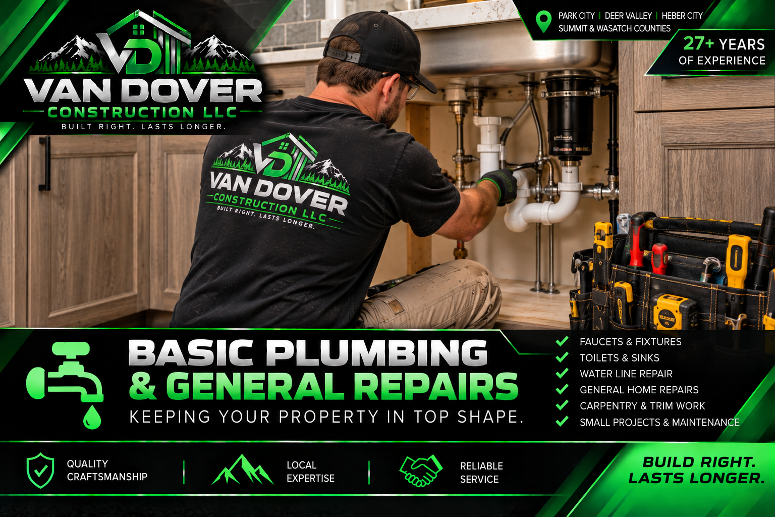 Basic plumbing and general repairs